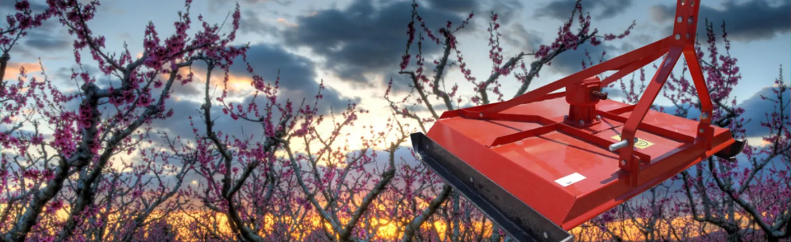 Orchard in blossom — AGRON-MAG machines at work in crop protection
